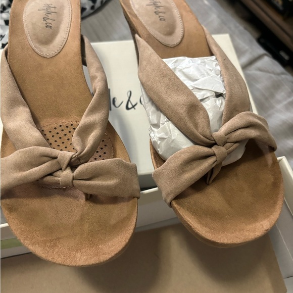 Style & Co Women’s Chickaaf Taupe MC Size 9.5M 2020 Brown Heels NEW - Picture 4 of 16